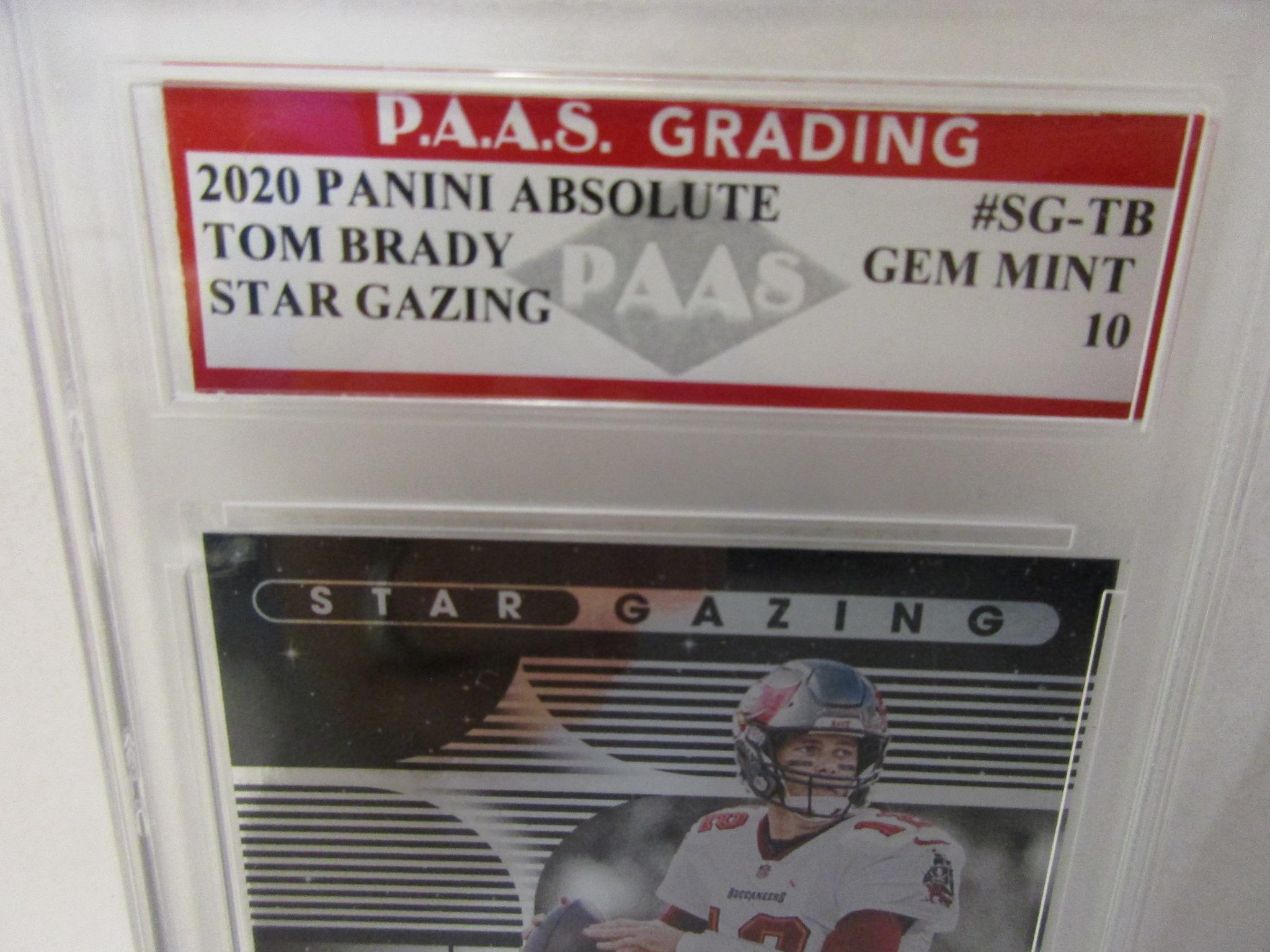 Tom Brady Buccaneers 2020 Panini Absolute Star Gazing #SG-TB graded PAAS Gem Mint 10