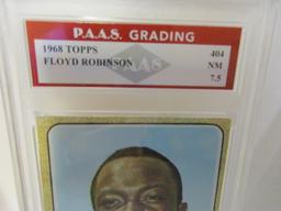 Floyd Robinson Oakland A's 1968 Topps #404 graded PAAS NM 7.5