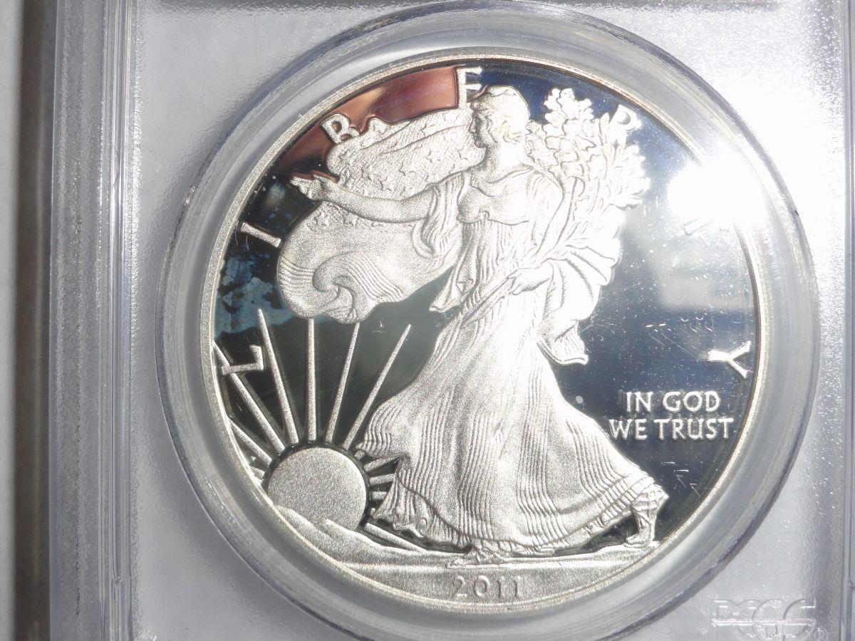 (5) 2011 PCGS FIRST STRIKE 25TH ANNIVERSARY SILVER AMERICAN EAGLE COIN SET