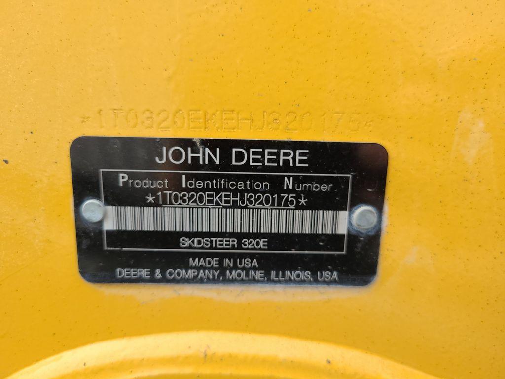 2017 John Deere 320E Skidsteer Loader