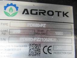 2021 AGROTK PD680-PZ SKID STEER POST POUNDER ATTACHMENT
