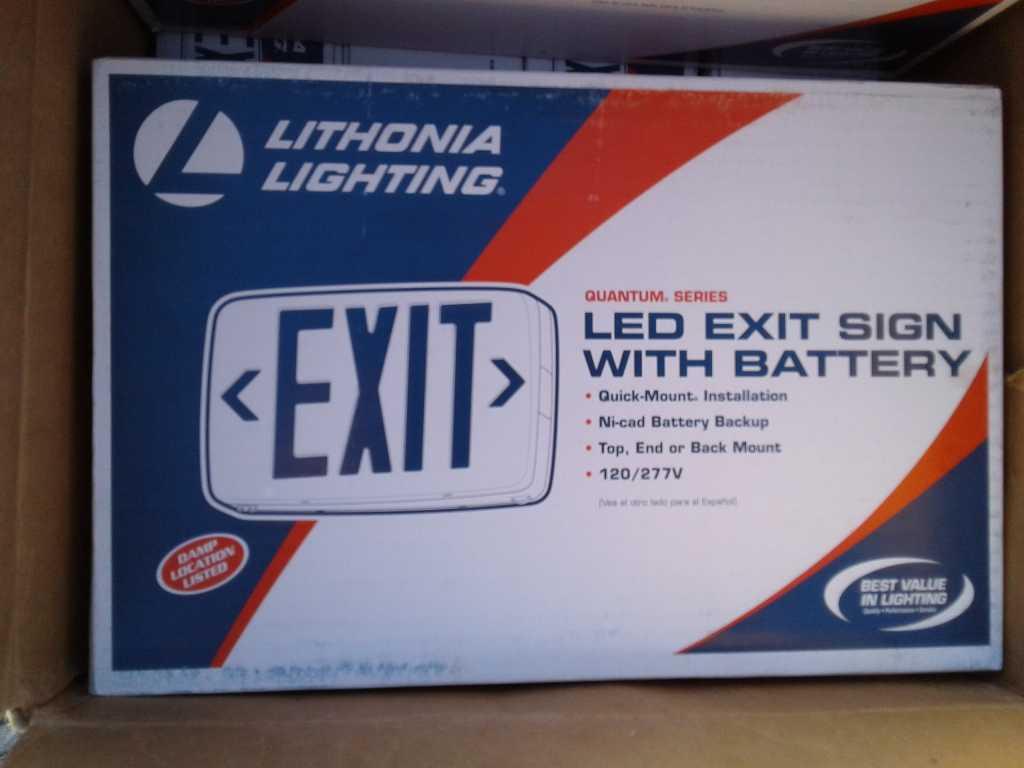 Lot of (6) LED Exit Signs