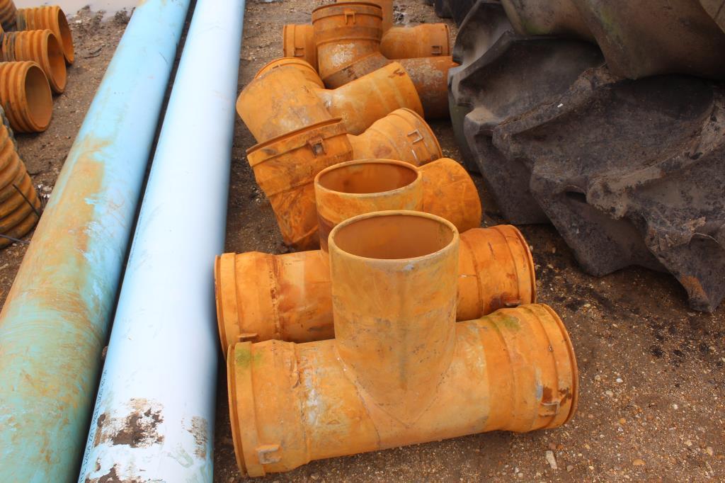 Lot of Irrigation Fittings, PVC Pipe