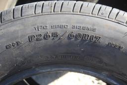 Lot of (4) 265/60R17 Truck Tires