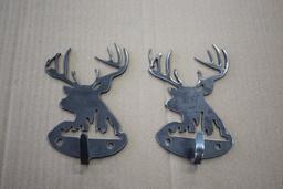 (2) Buck Metal Hooks