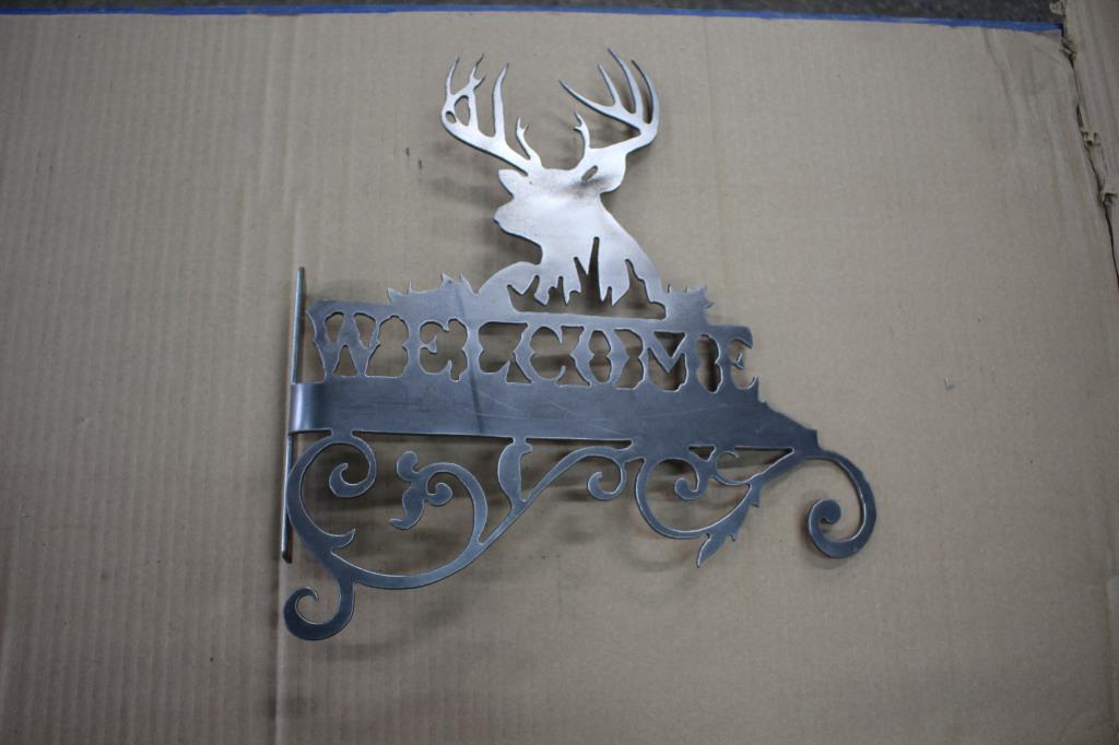 Buck Welcome Metal Plant Hanger