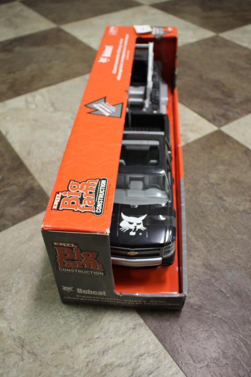 Unused Chevy Toy Truck & Bobcat Skid Steer Set