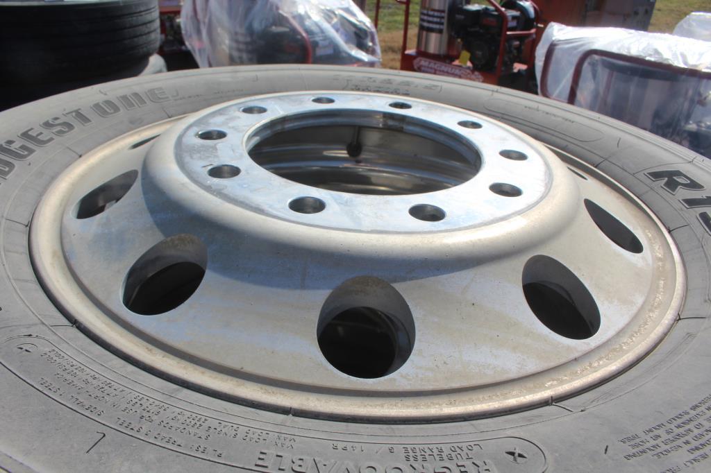 (4) 11R22.5 Tires w/ Aluminum Wheels