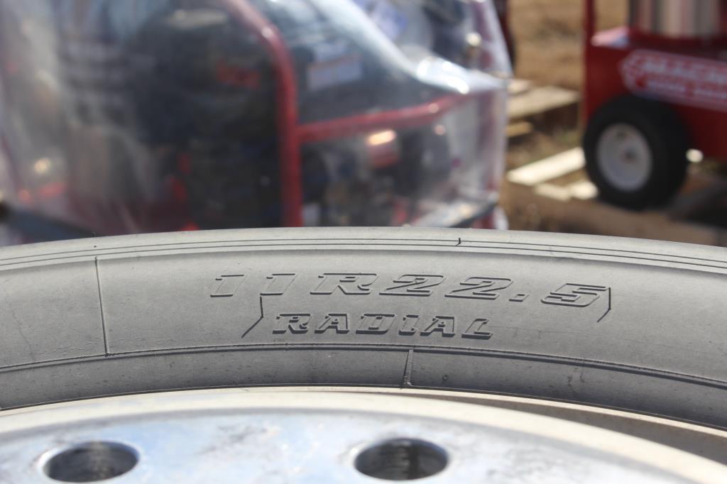 (4) 11R22.5 Tires w/ Aluminum Wheels