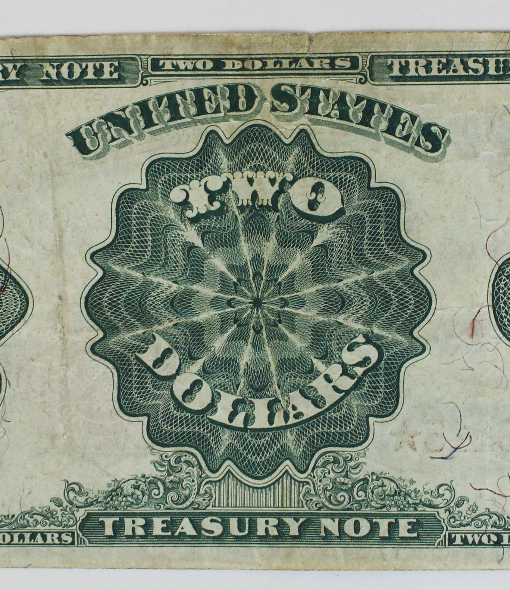 United States Series 1891 $2 Treasury Note - McPherson