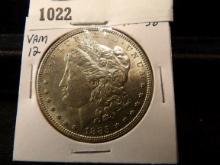 1885 P Morgan Silver Dollar, Superb AU, VAM 12.