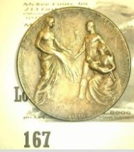 1914 Belgium Relief Medal, Woman with Baby, Well-breasted Woman, & Gentleman. Depicts King Albert &