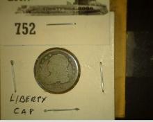 1831 Capped Bust Dime, carded.