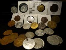 (33) Assorted U.S. Presidents in brass, bronze, aluminum Coin-like medals, some larger than others f