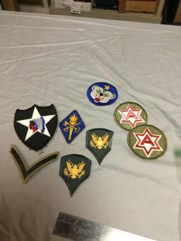 eight piece military patches