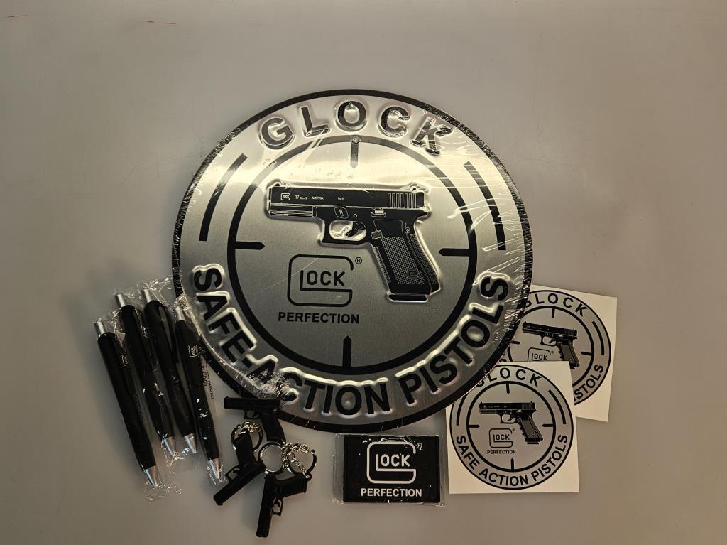 Glock Dealer Wall Tin + Marketing Materials
