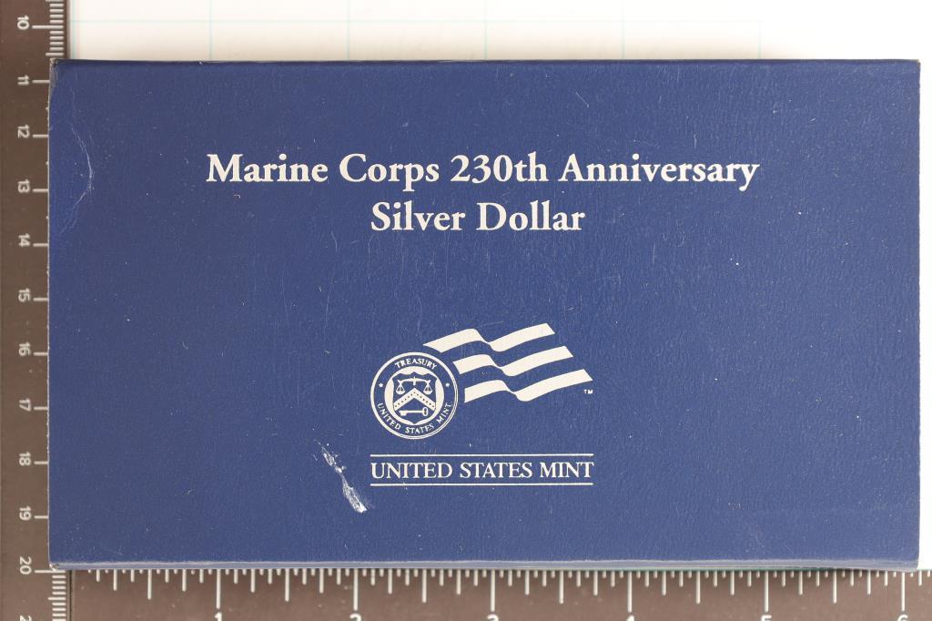 2005-P US UNC SILVER DOLLAR MARINE CORP
