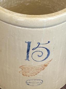 FABULOUS RED WING POTTERY 15 GAL URN
