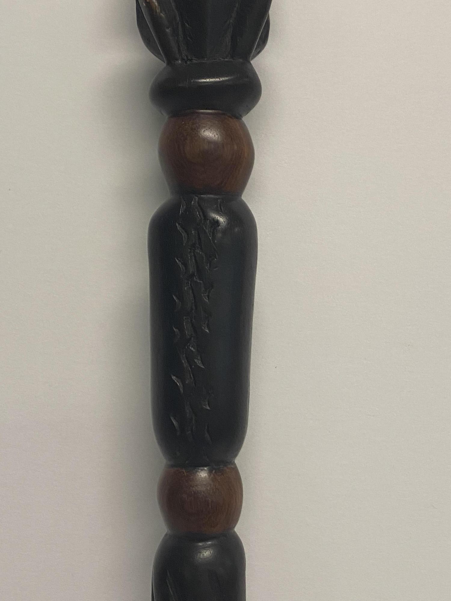 CARVED AFRICAN WALKING STICK