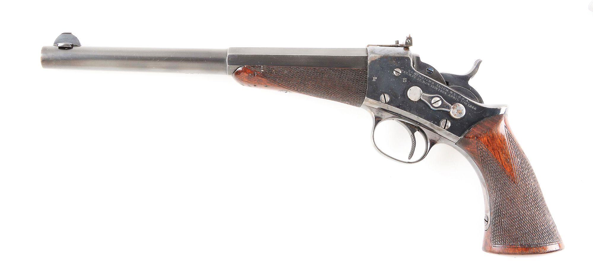 (C) High Condition Model 1901 Target Remington Rolling Block Pistol (.22 LR).