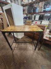 Wood Top Bar Table *DAMAGED*