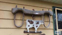 Antique yoke...and cow decoration