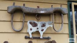 Antique yoke...and cow decoration