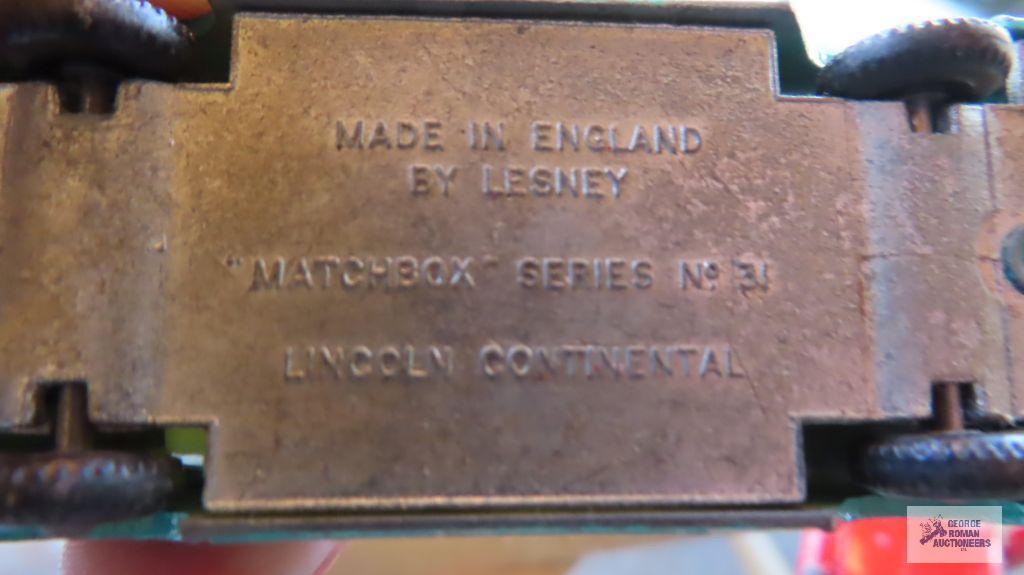Rolls-Royce, Volkswagen, Ford Zodiac, and Lincoln Continental cars made in England by Lesney
