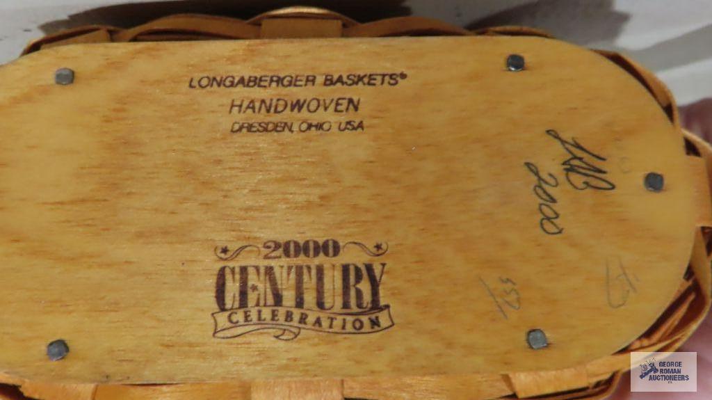 Longaberger...(3) 2000 Century Celebration cheers baskets