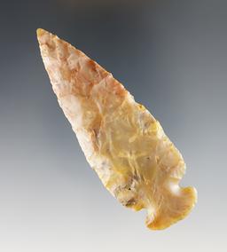3 5/8" Archaic Dovetail made from Flint Ridge Flint. Licking Co., Ohio.