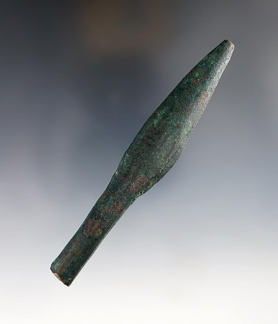 5 1/4" Socketed Spear / Knife found in Old Sheboygan Co., Wisconsin. Old collection #2257.