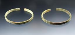 Pair of heavily patinated Copper Bracelets - Townley Reed Site in Geneva, New York.