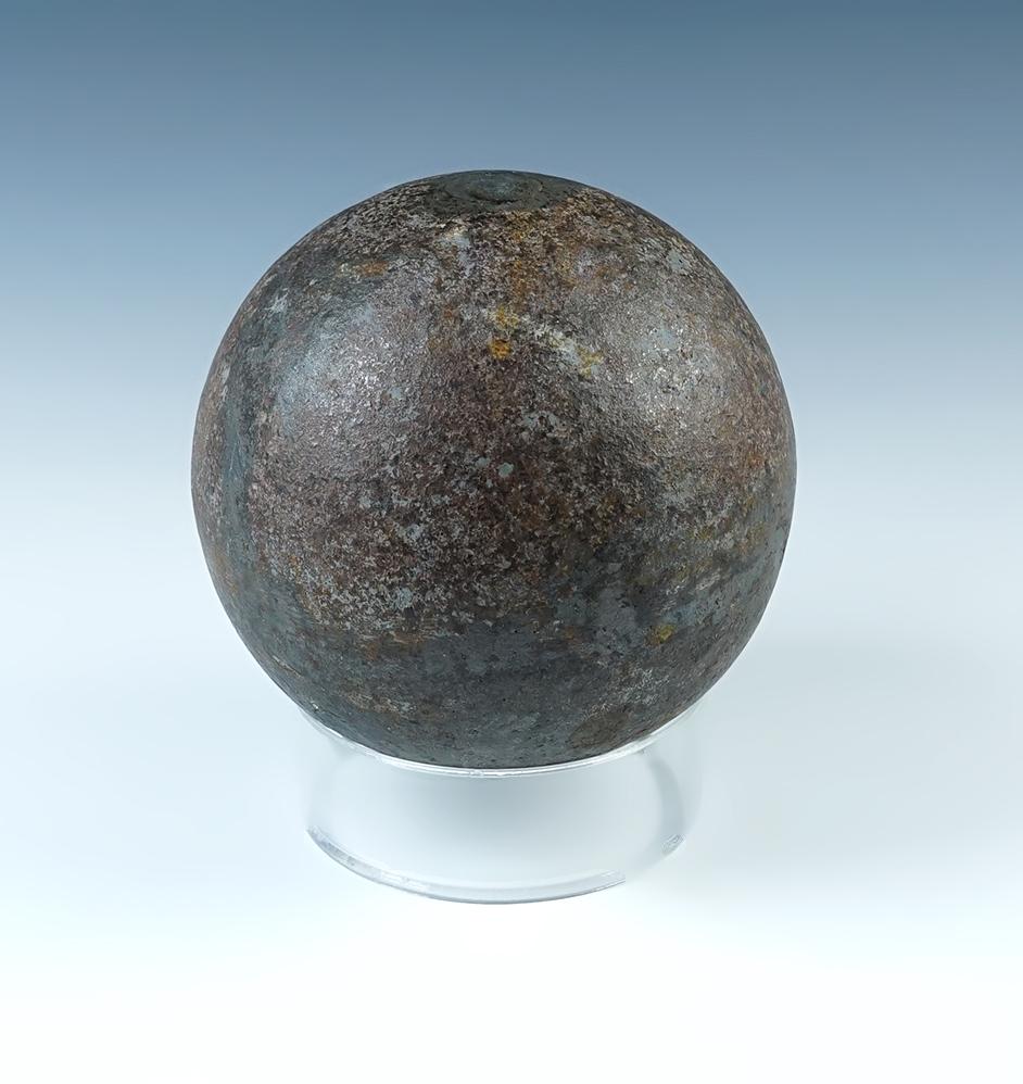 4 1/2" in diameter Cannonball recovered in South Carolina that weighs over 16 pounds.