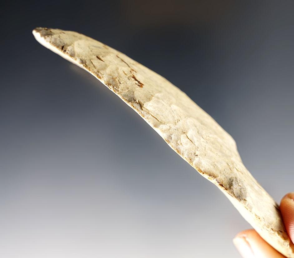 4 9/16” Uniface Knife found by Chris Samuels, near Cowskin Creek in Sedgewick Co., Kansas.