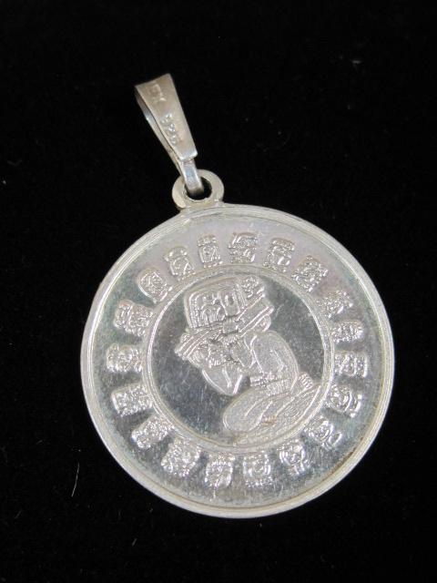 Sterling Silver Mexico Coin Pendant