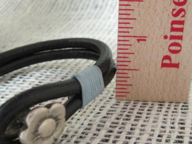 Sterling Silver and Leather Bracelet
