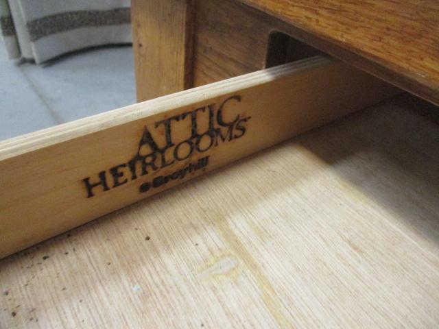 Broyhill Attic Heirlooms Oak Plank Style Coffee Table