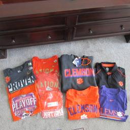 Clemson T-Shirts, New with Tags Hoodie and Golf Shirts