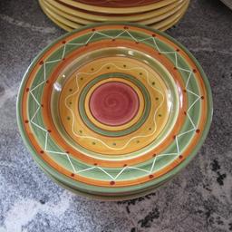 Pier 1 "Etrusco" Plates and Flat Rim Bowls