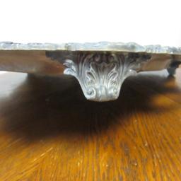 Large Heavy CS Silverplated Footed Serving Tray
