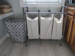 MainStays Laundry Hamper and Better Homes and Garden Portable 3 Hamper