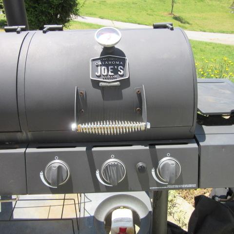Oklahoma Joe's Smokers Combo Smoker/Gas Grill with Side Burner
