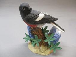 2002 Lenox "Painted Redstart" Fine Porcelain Bird Figurine 5"