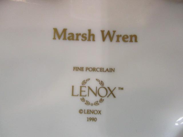 1990 Lenox "Marsh Wren" Fine Porcelain Bird Figurine 4 1/2"