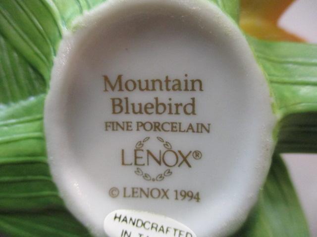 1994 Lenox "Mountain Bluebird" Fine Porcelain Bird Figurine 5"