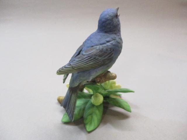 1993 Lenox "Indigo Bunting" Fine Porcelain Bird Figurine 4 1/2"
