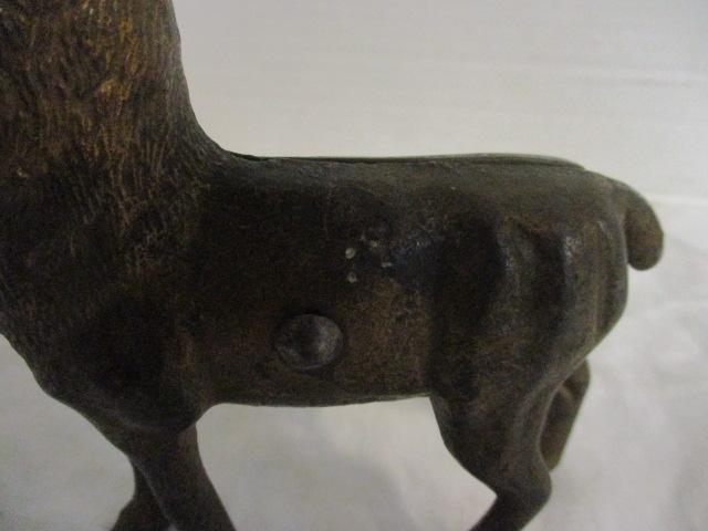 Antique Cast Iron Deer/Buck Bank