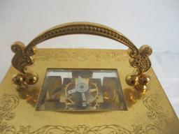 Faberge 11 Jewels Carriage Clock Swiss Made #1222