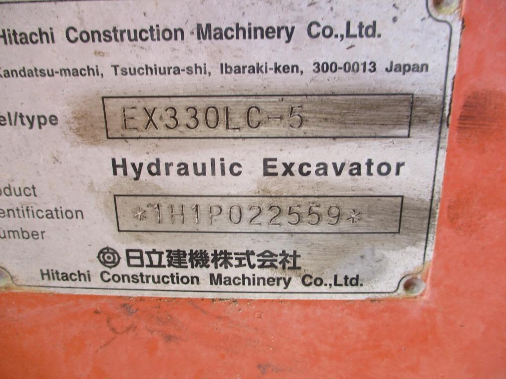 2001 Hitachi EX330 LC-5 Hydraulic Excavator,