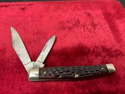 Vintage Case XX USA 8 Dot 2 Blade Knife No. 6244